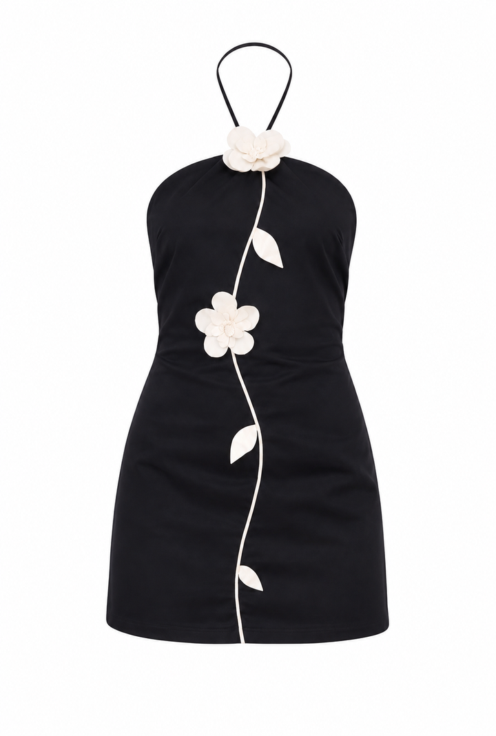 Belgravia Halter Mini Dress