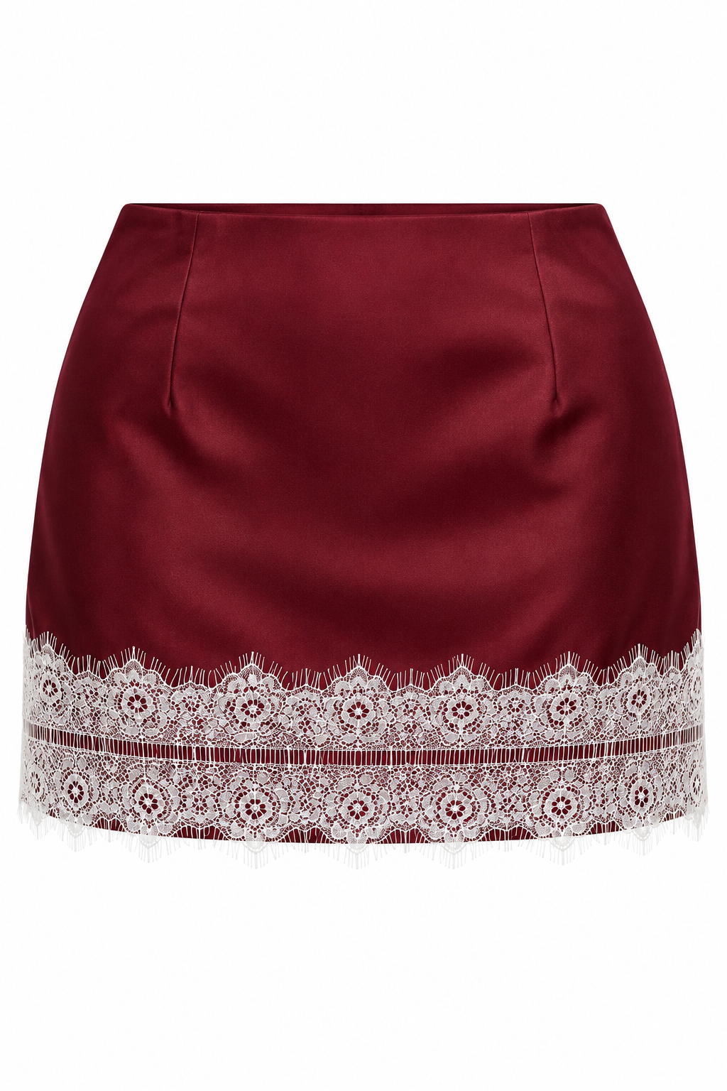 Bonbon Satin Lace Mini Skirt