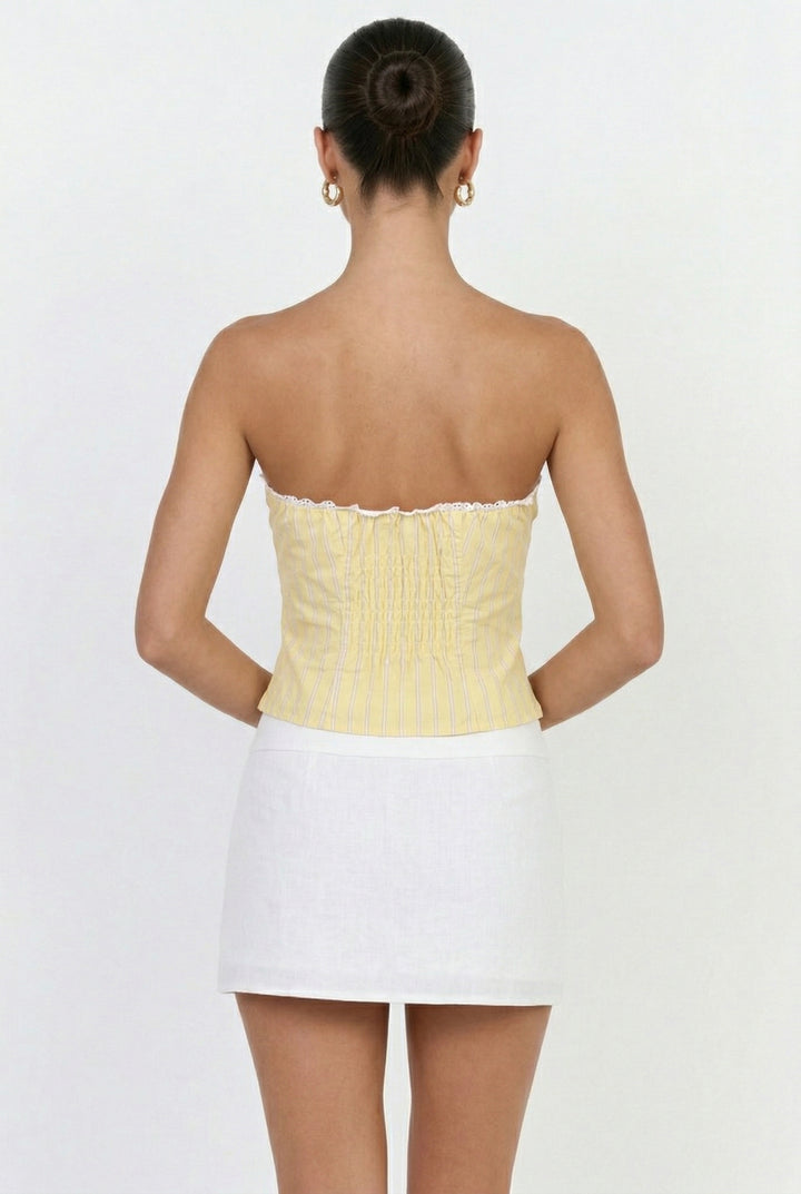 Butter Striped Tube Top