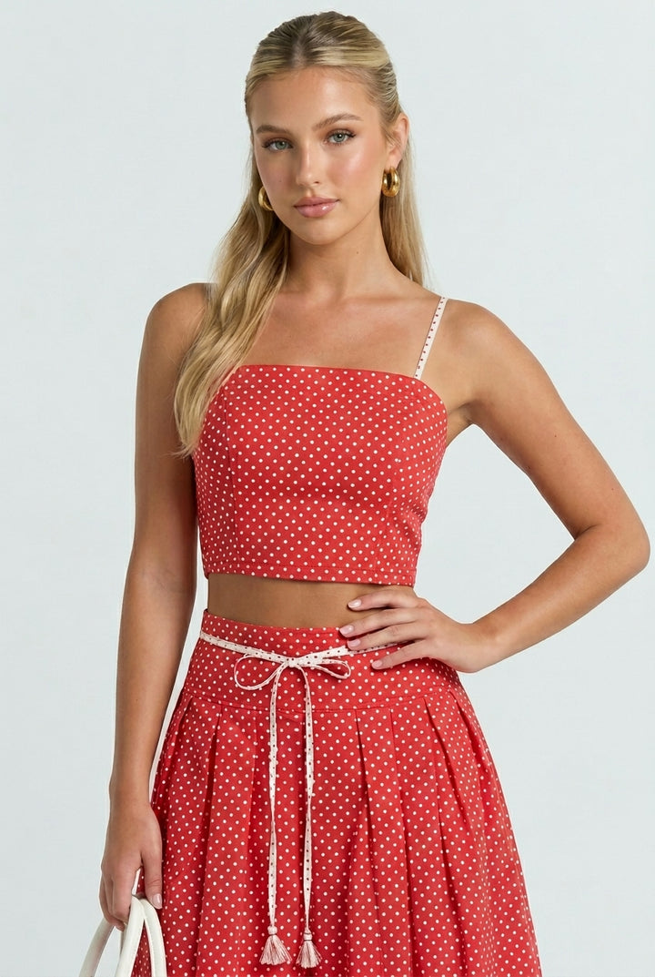 Cherry on Top Polka Dot Top