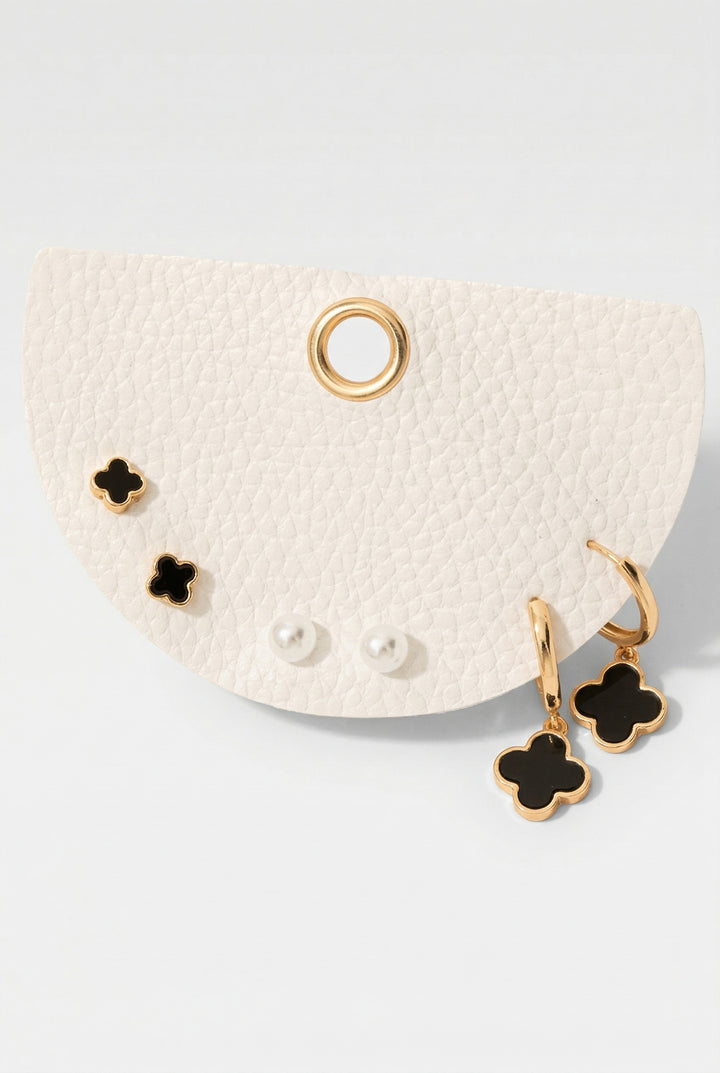 Clover Trio Earrings Set