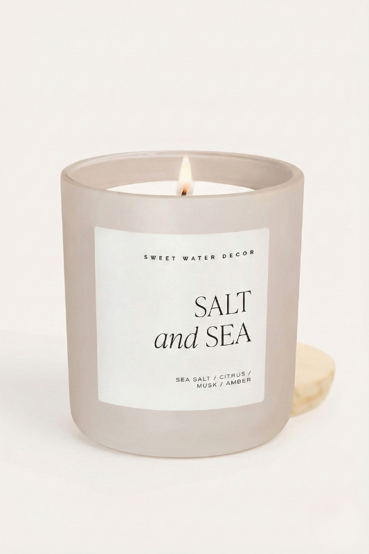 Salt and Sea 15 oz Soy Candle