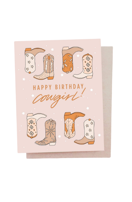 Cowgirl Birthday Card