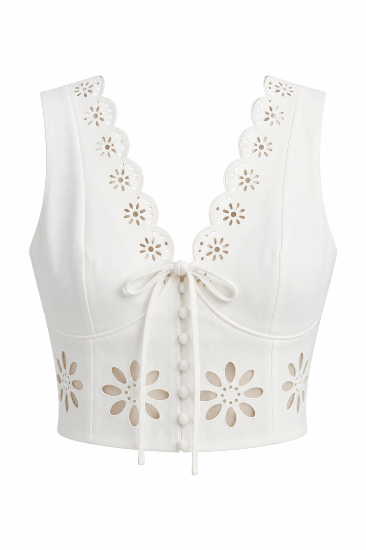 Carousel Afternoon Scallop Top
