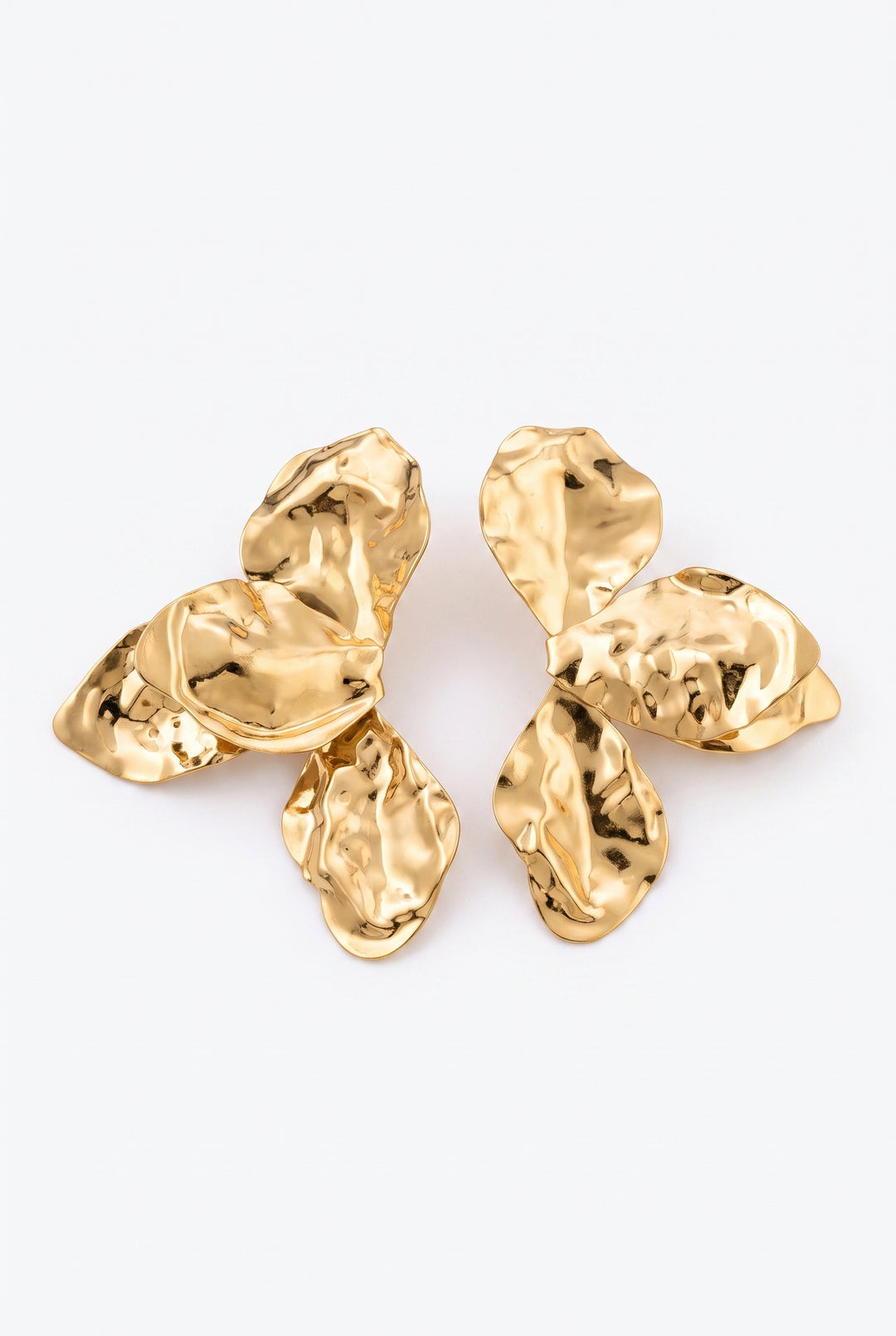 Celine Sculptural Petal Earrings