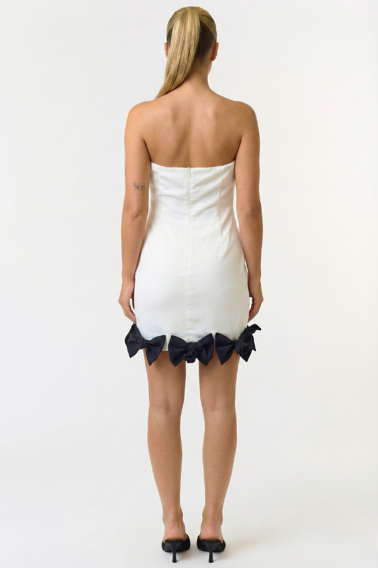 Center Stage Bow Mini Dress