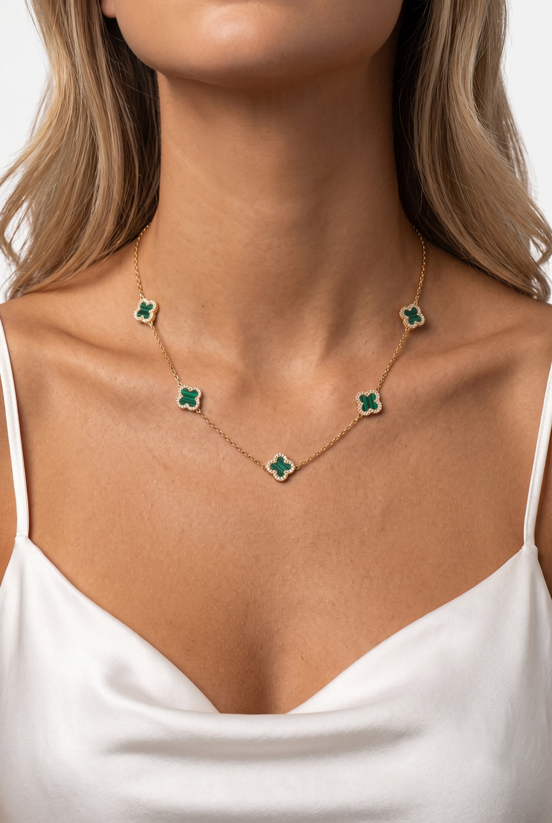 Clover Station Necklace