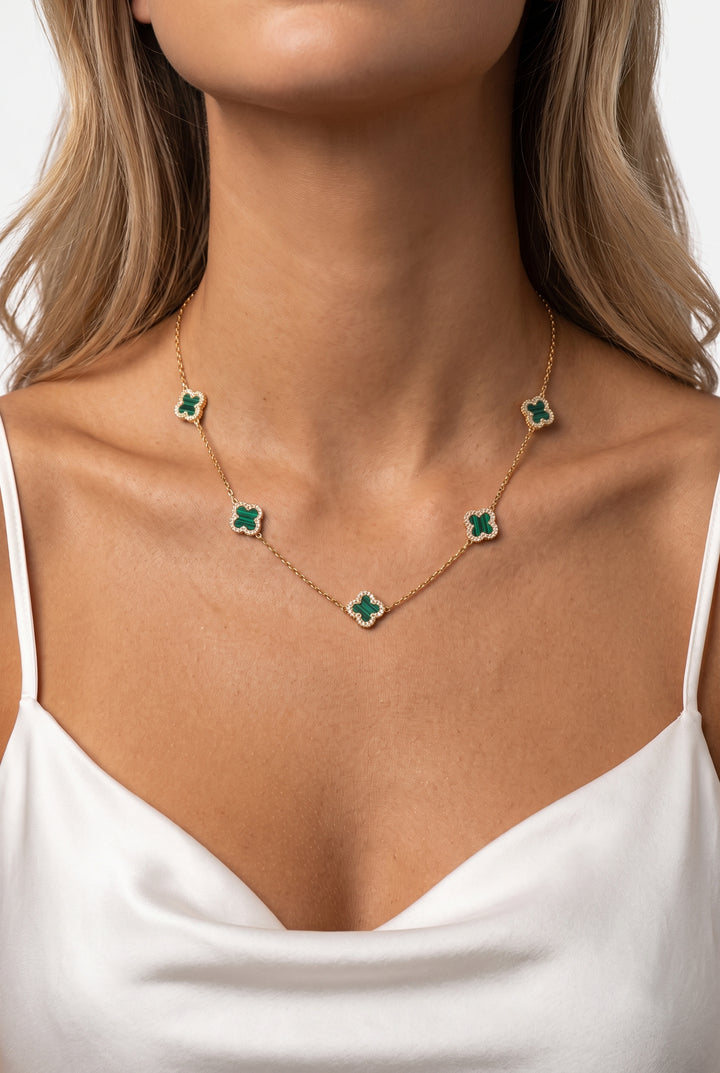 Clover Station Necklace