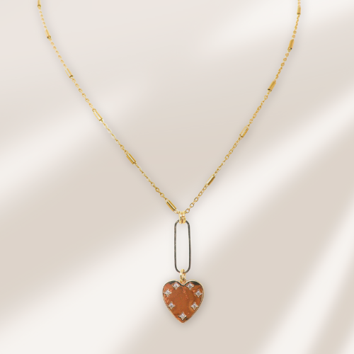 Love Language 18 Kt. Heart Charm Necklace