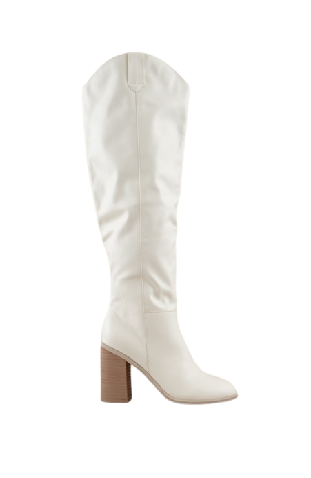 Saint Slouch Boot - White - Final Sale