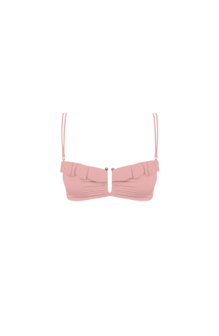 Pink Sands Two Piece Ruffle Bikini