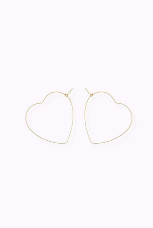 Heart-Wired Hoop Earrings