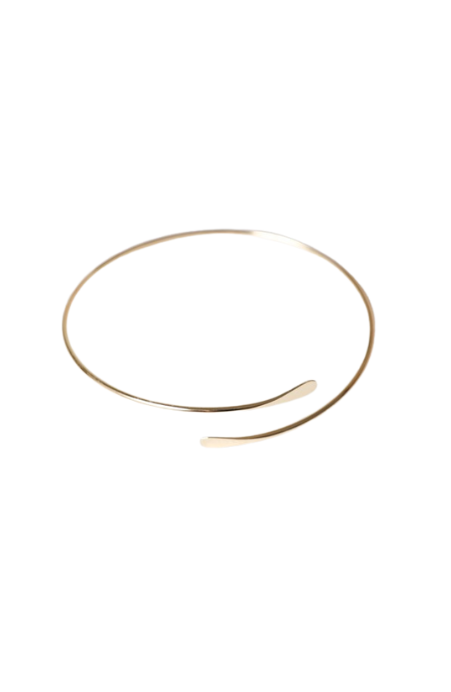 Minimalist Swirl Arm Cuff / Bangle Bracelet