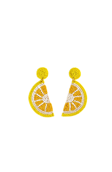 Lucky Lemons Beaded Earrings