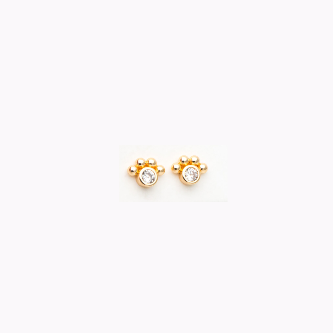 Crown Chakra Minimalist Post Earrings