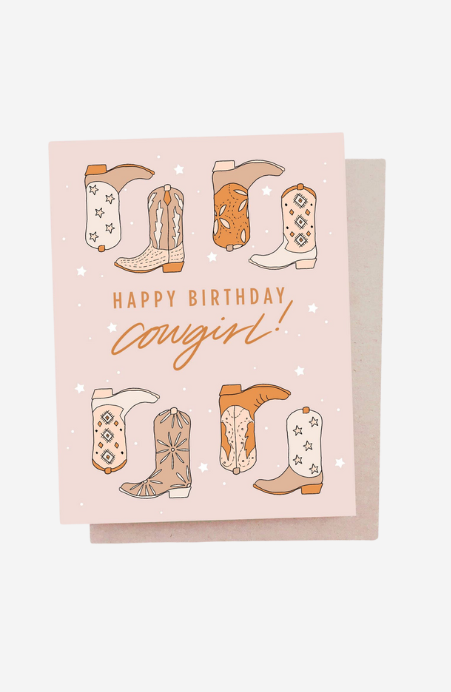 Cowgirl Birthday Card