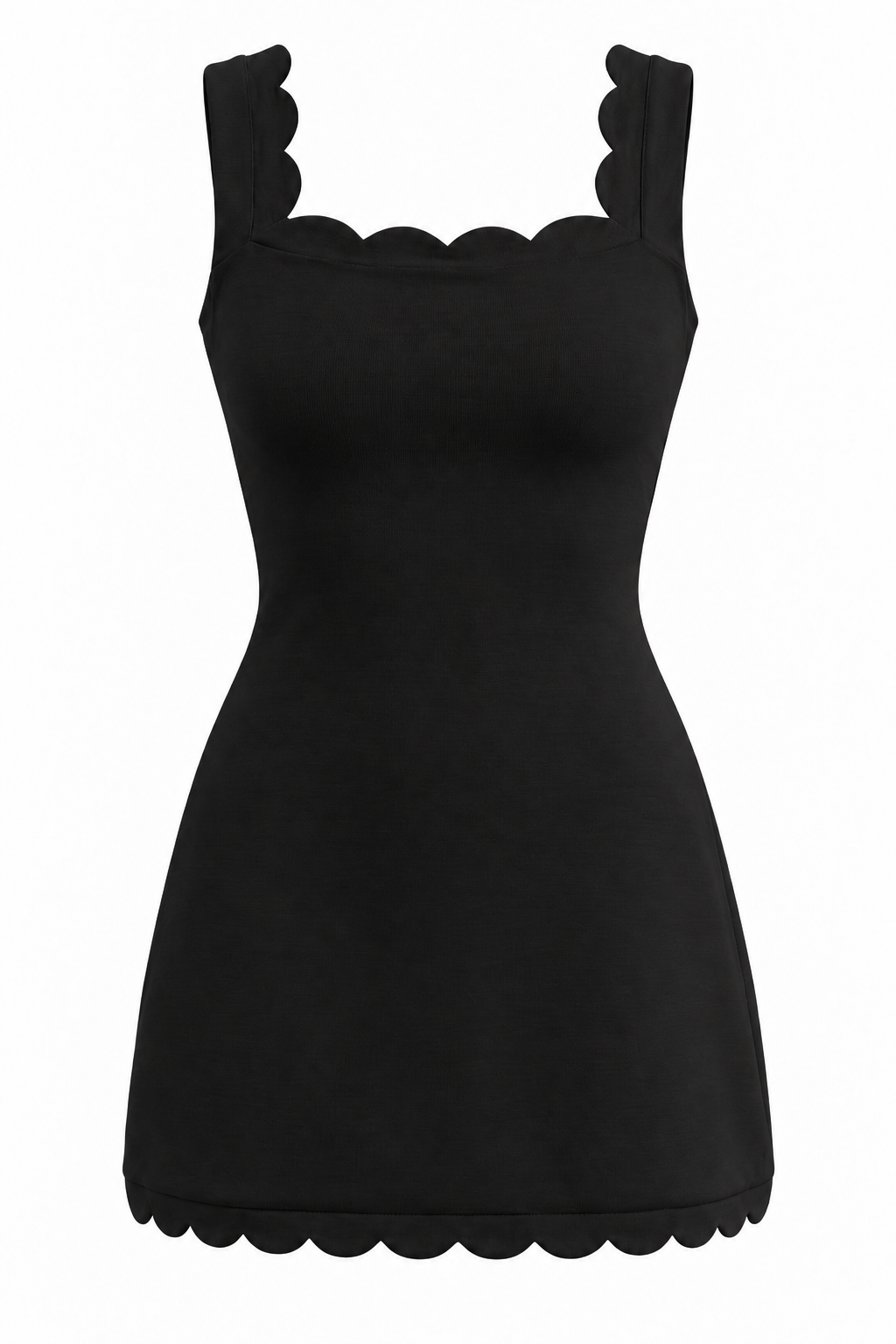 Country Club Scallop Mini Dress