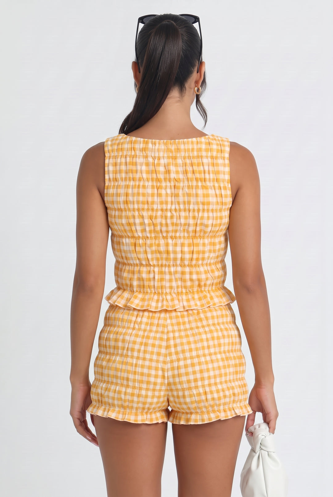 Creamsicle Gingham Top
