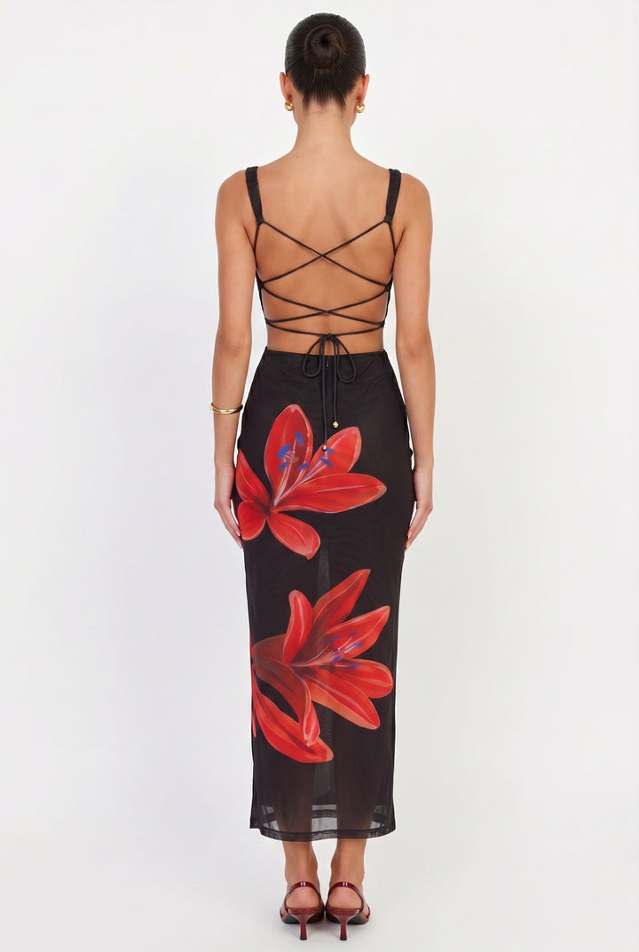 Dream Crush Lace-Up Back Maxi Dress