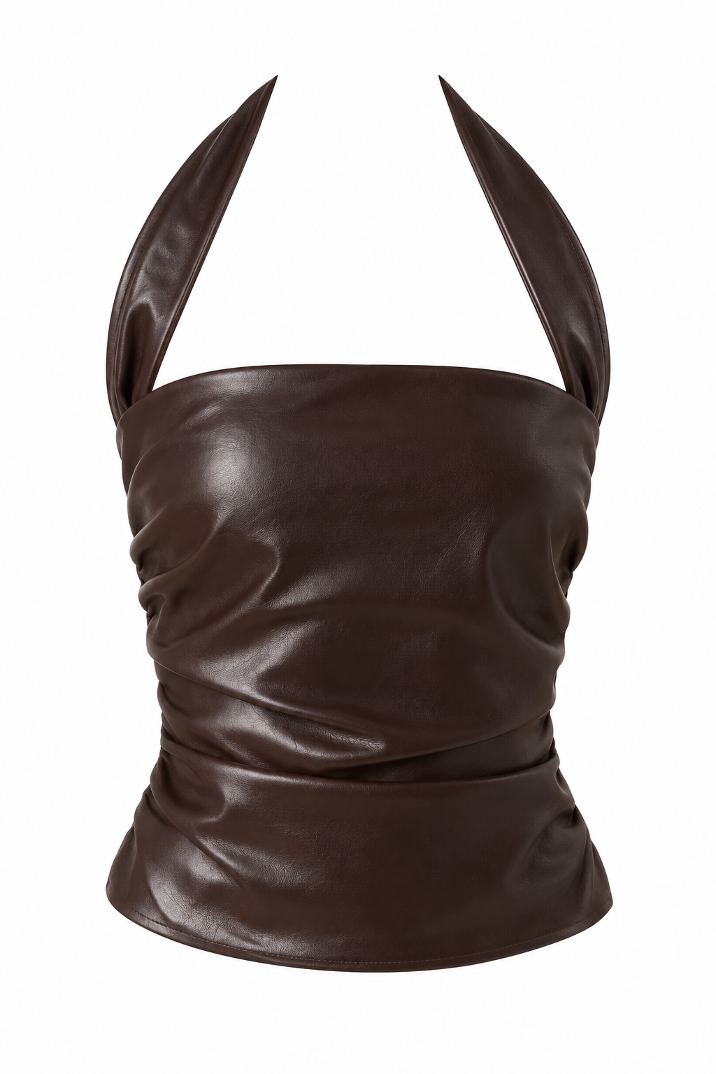 Patent Halter Top