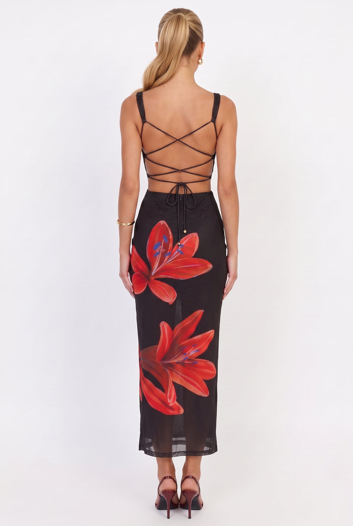 Dream Crush Lace-Up Back Maxi Dress