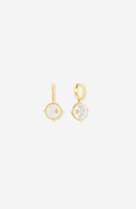 Moon Drop Earrings