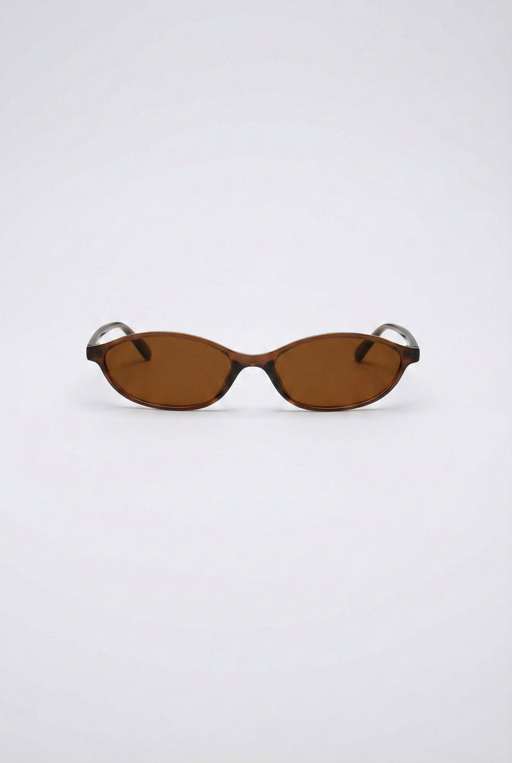 Espresso Hour Oval Sunglasses