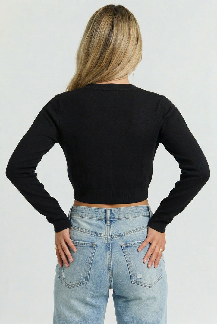 Everyday Button Front Knit Cardigan