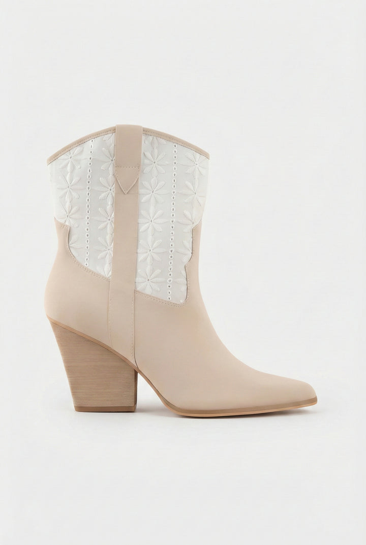 Sutton Floral Western Bootie