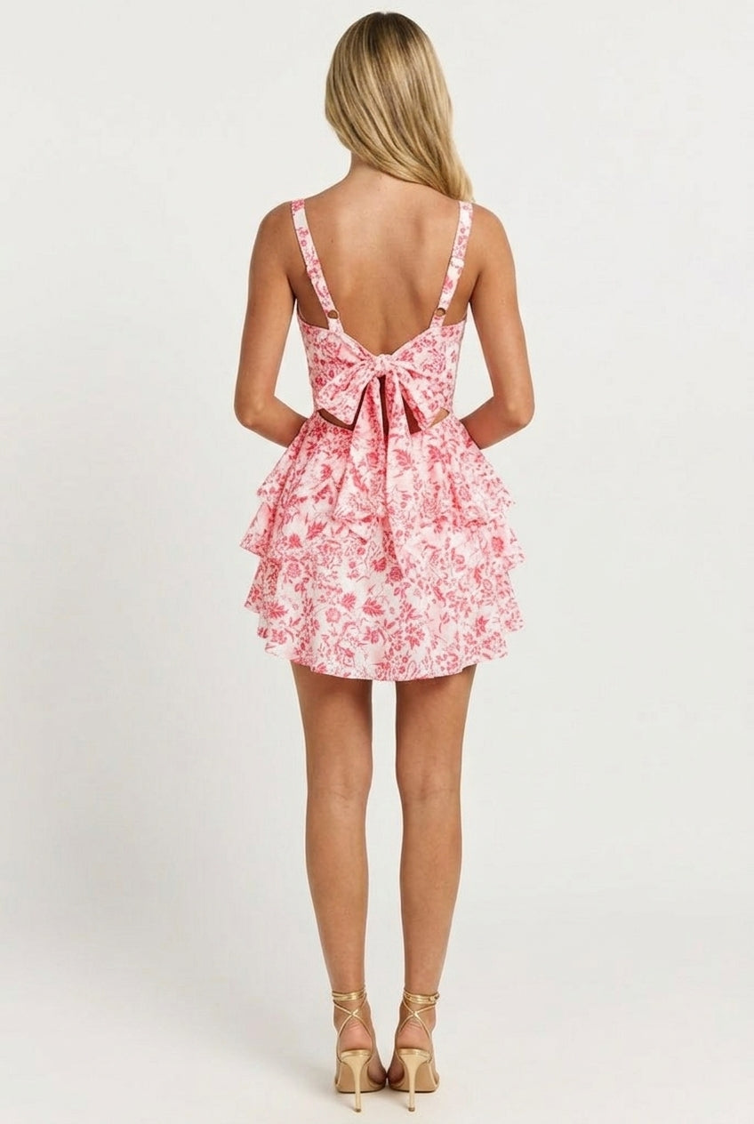 First Dates Tiered Mini Dress