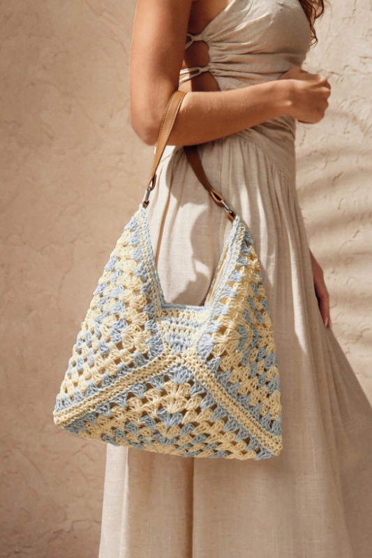 Full of Sunshine Woven Straw Shoulder Bag