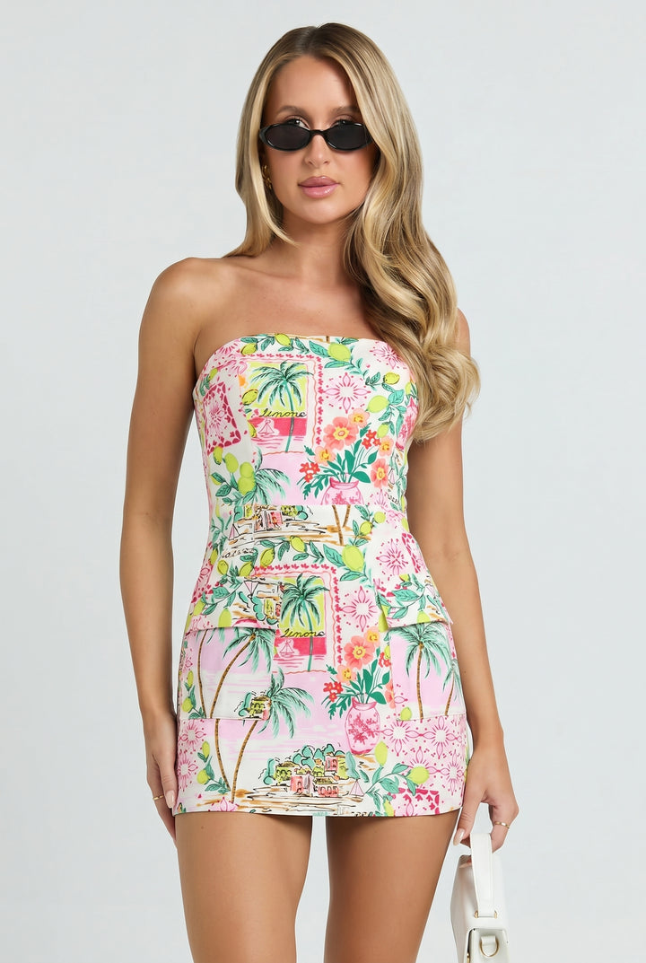 Greetings From Paradise Pocketed Mini Dress