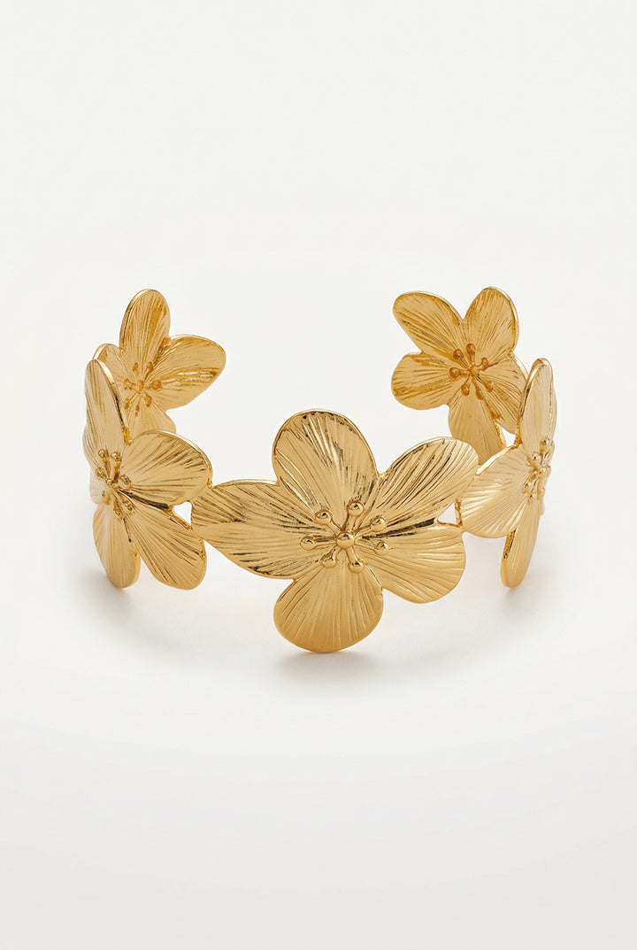 Golden Garden Cuff Bracelet