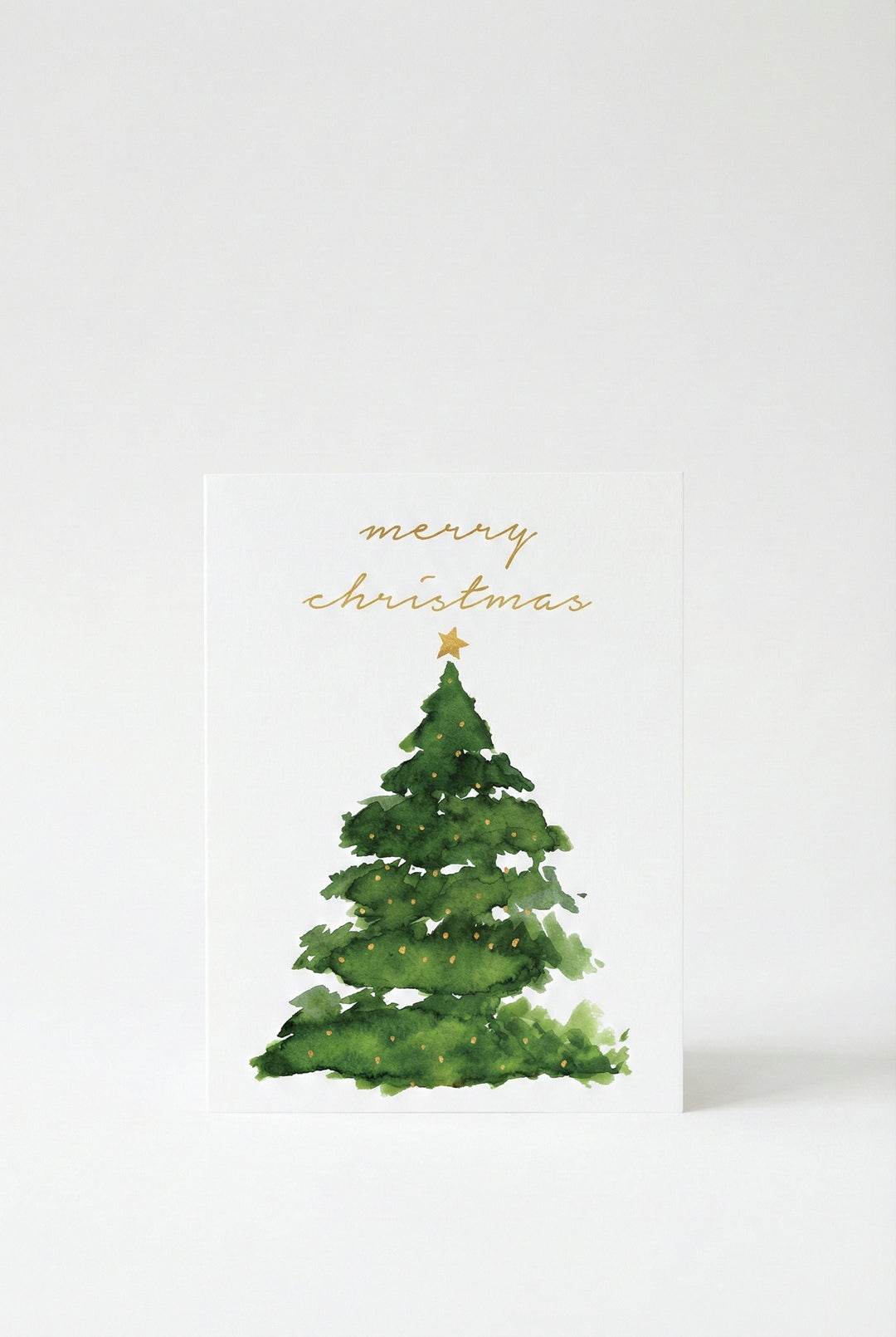 Merry Christmas Tree Holiday Greeting Card
