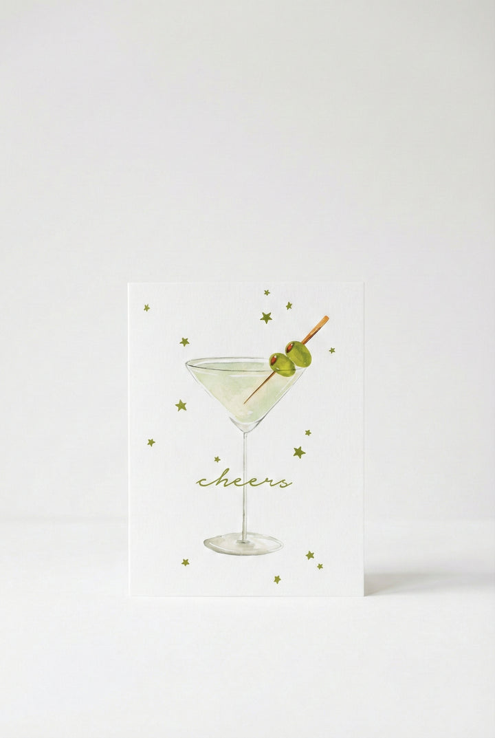 Martini Cheers Greeting Card