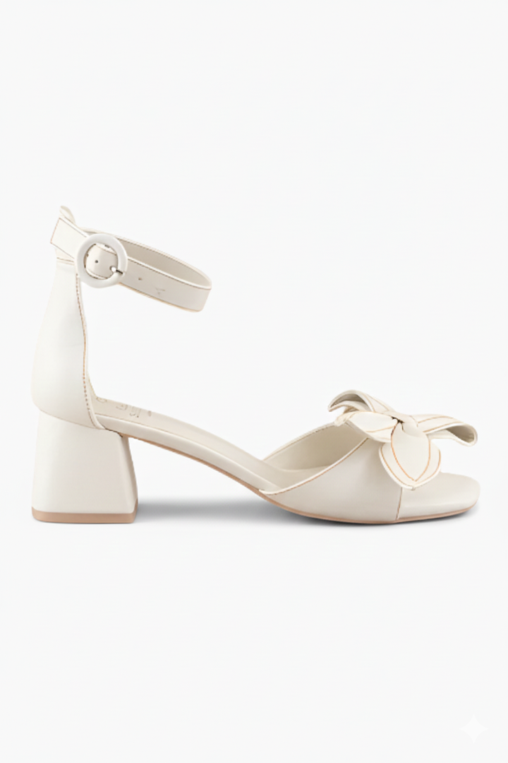 Sweet Bow Low Heeled Sandal