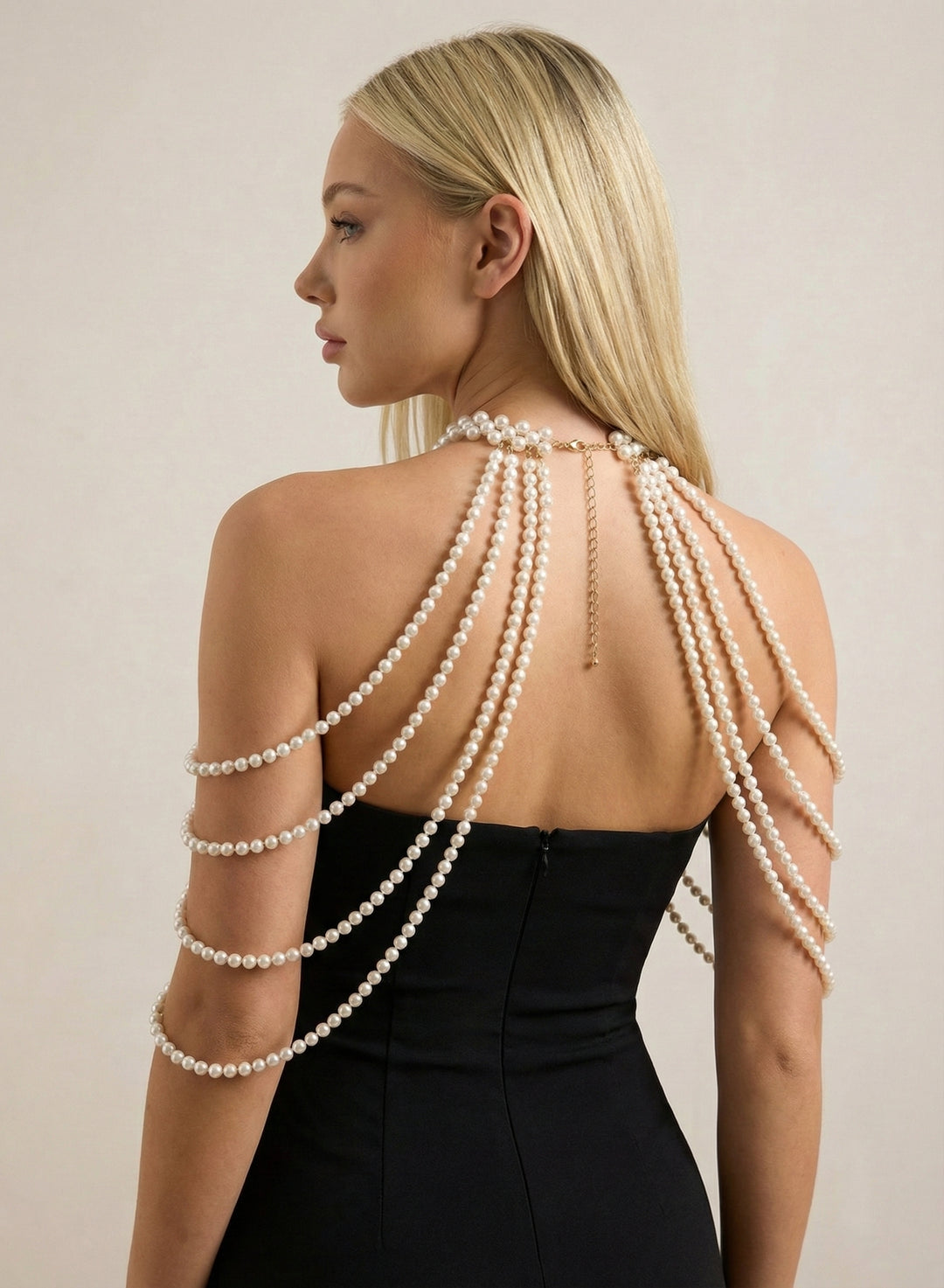 Pearl Reverie Shoulder Drape Necklace