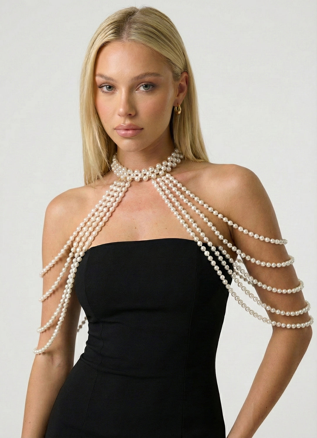 Pearl Reverie Shoulder Drape Necklace