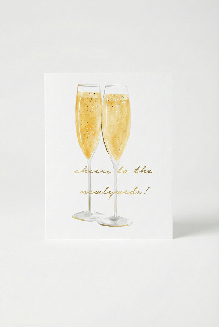 Cheers to the Newlyweds Greeting Card