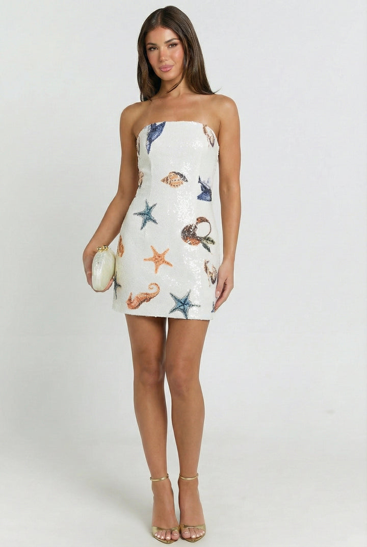 Beach Bar Sequin Mini Dress