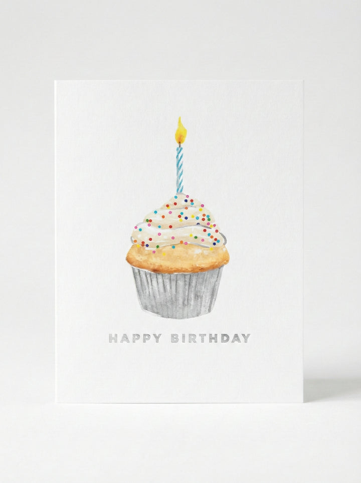 Happy Birthday Cupcake Greeting Card