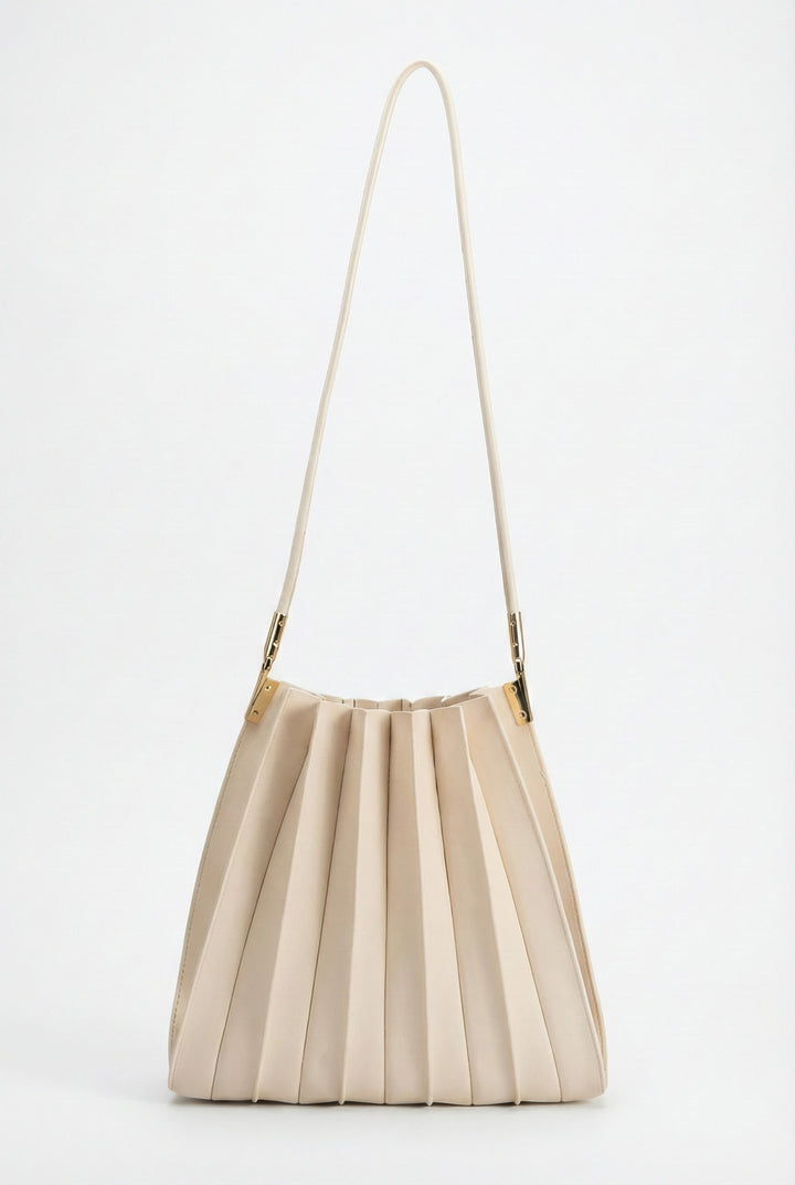 Melie Bianco Carrie Ivory Shoulder Bag
