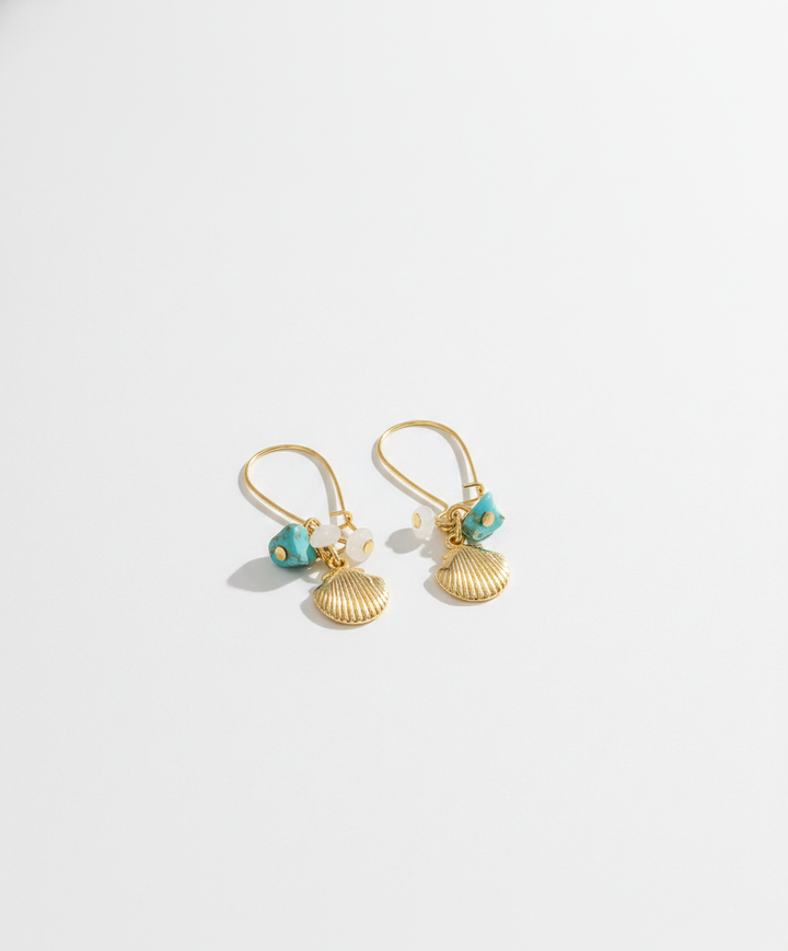 Tidepool Treasure Shell Drop Earrings