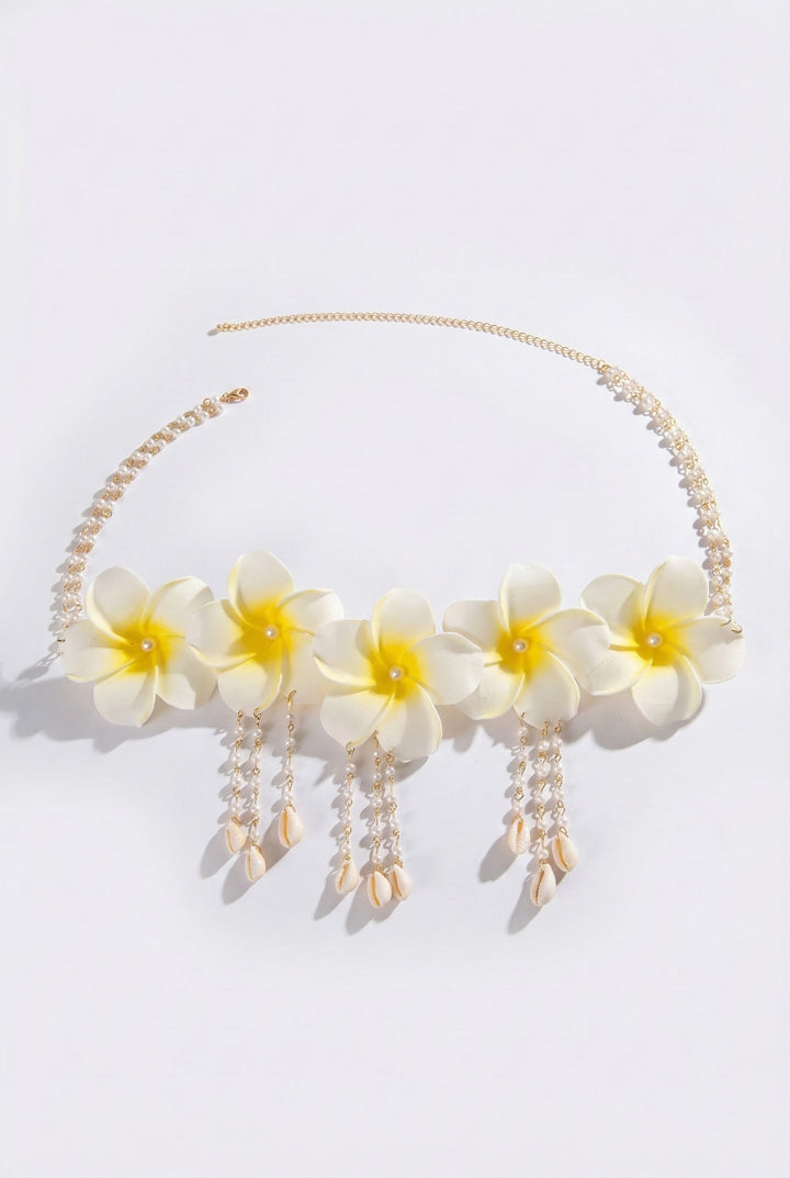 Plumeria Pearl Shell Waist Chain