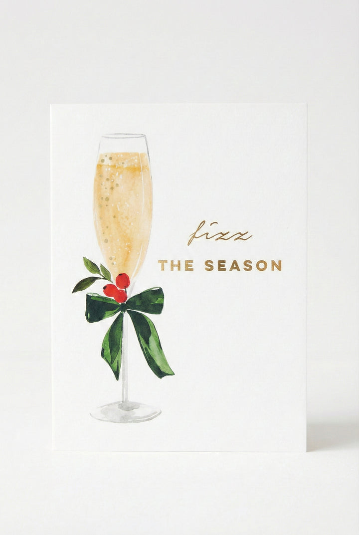 Fizz the Season Holiday Greeting Card