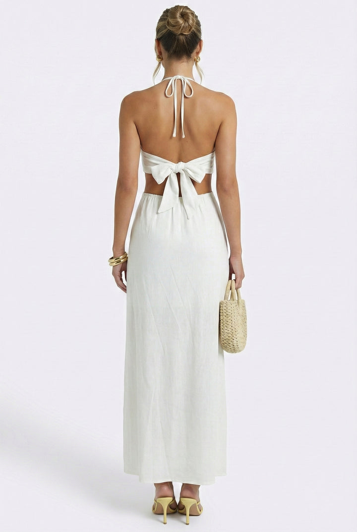 Weekend In Napa Halter Maxi Dress