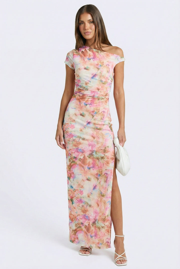 Perfect Muse Off The Shoulder Maxi Dress