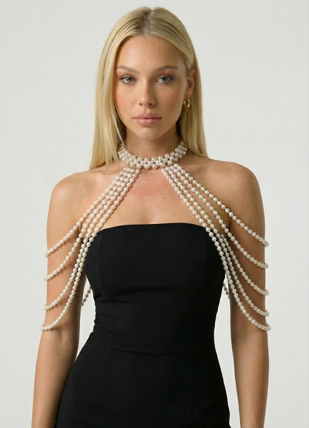 Pearl Reverie Shoulder Drape Necklace Pearl Reverie Shoulder Drape Necklace