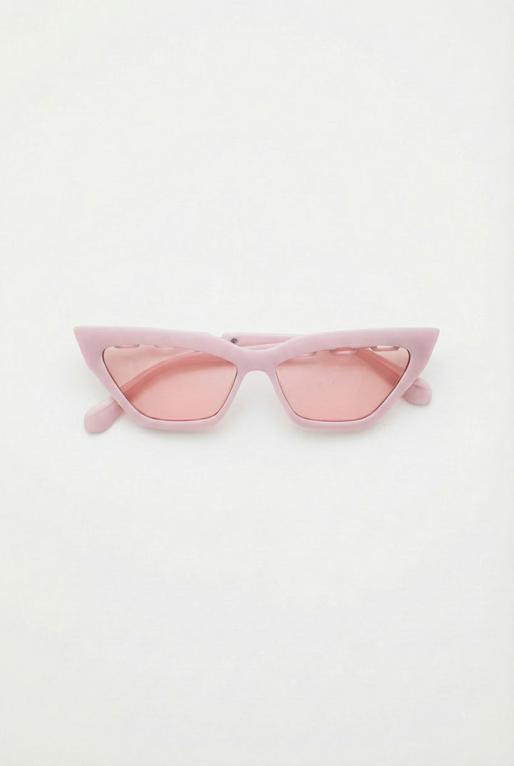 Retro Vibe Cat Eye Chain Link Sunglasses