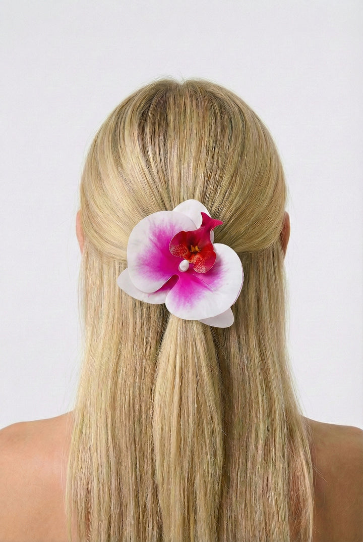 Orchid Bloom Hair Clip